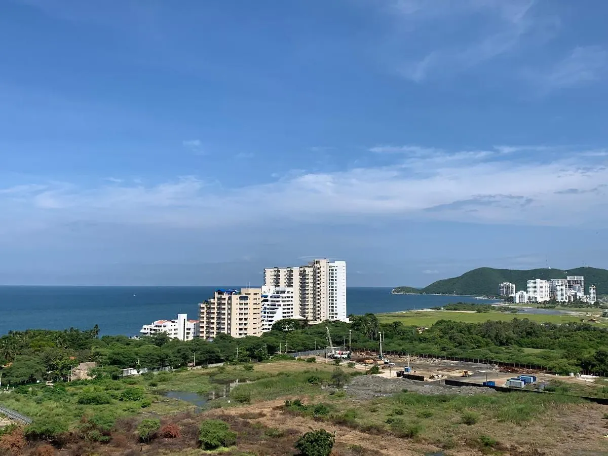 Apto Con Alucinante Vista Al Mar En Bello Horizonte Santa Marta 公寓